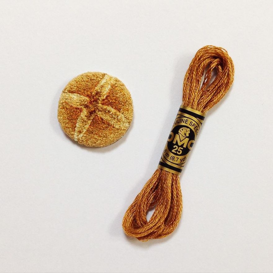 Japanese Artist Makes Embroidery So Realistic That It Makes You Want To Eat It