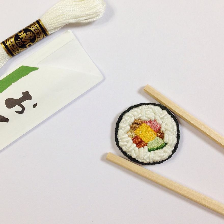 Japanese Artist Makes Embroidery So Realistic That It Makes You Want To Eat It