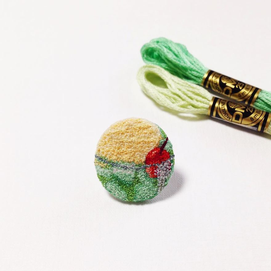 Japanese Artist Makes Embroidery So Realistic That It Makes You Want To Eat It
