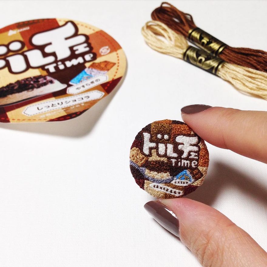 Japanese Artist Makes Embroidery So Realistic That It Makes You Want To Eat It