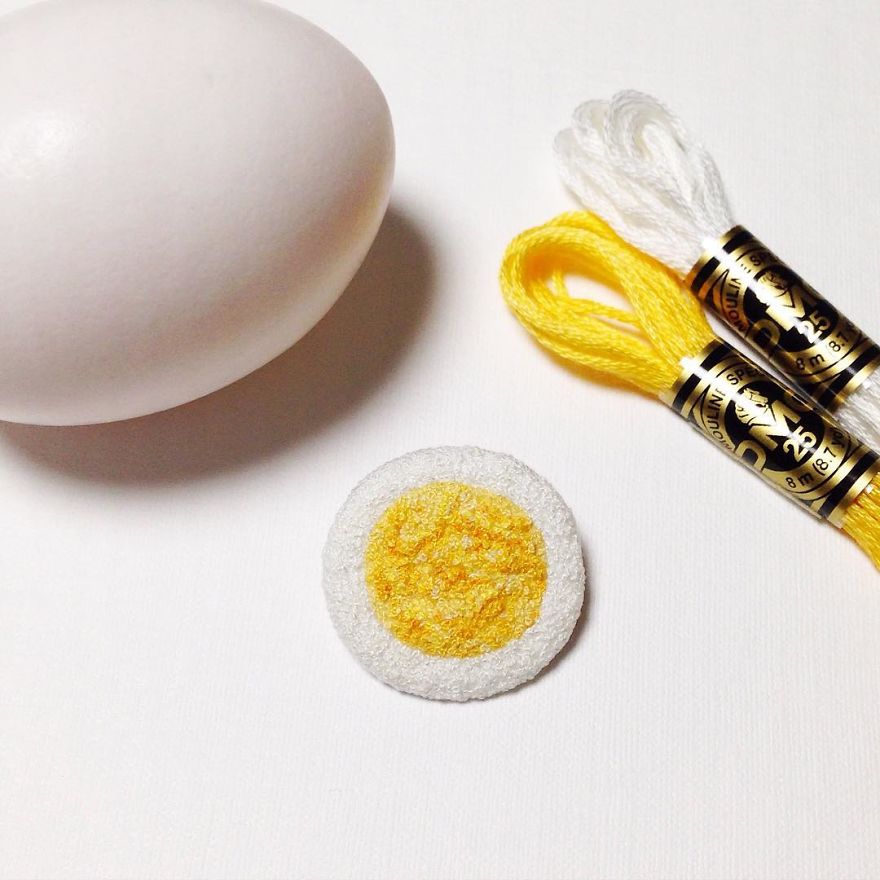 Japanese Artist Makes Embroidery So Realistic That It Makes You Want To Eat It