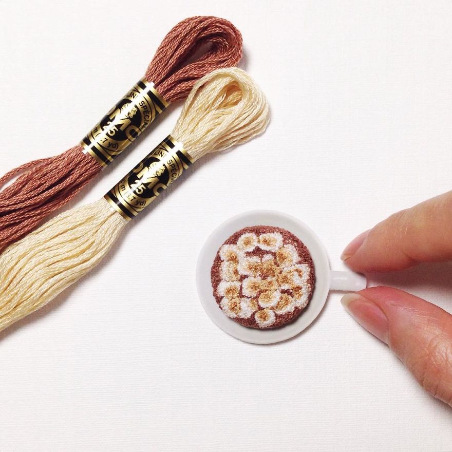 Japanese Artist Makes Embroidery So Realistic That It Makes You Want To Eat It