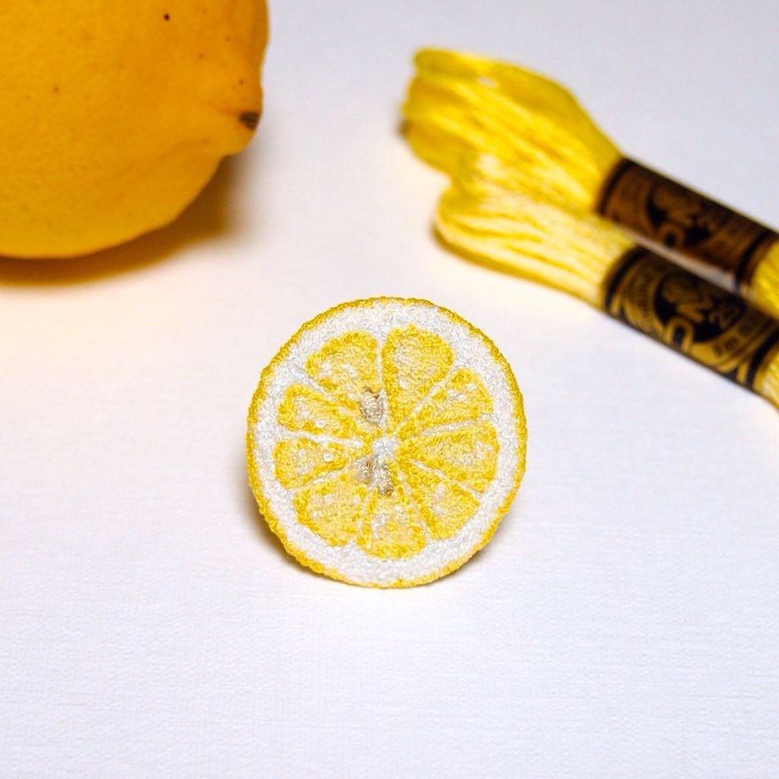 Japanese Artist Makes Embroidery So Realistic That It Makes You Want To Eat It