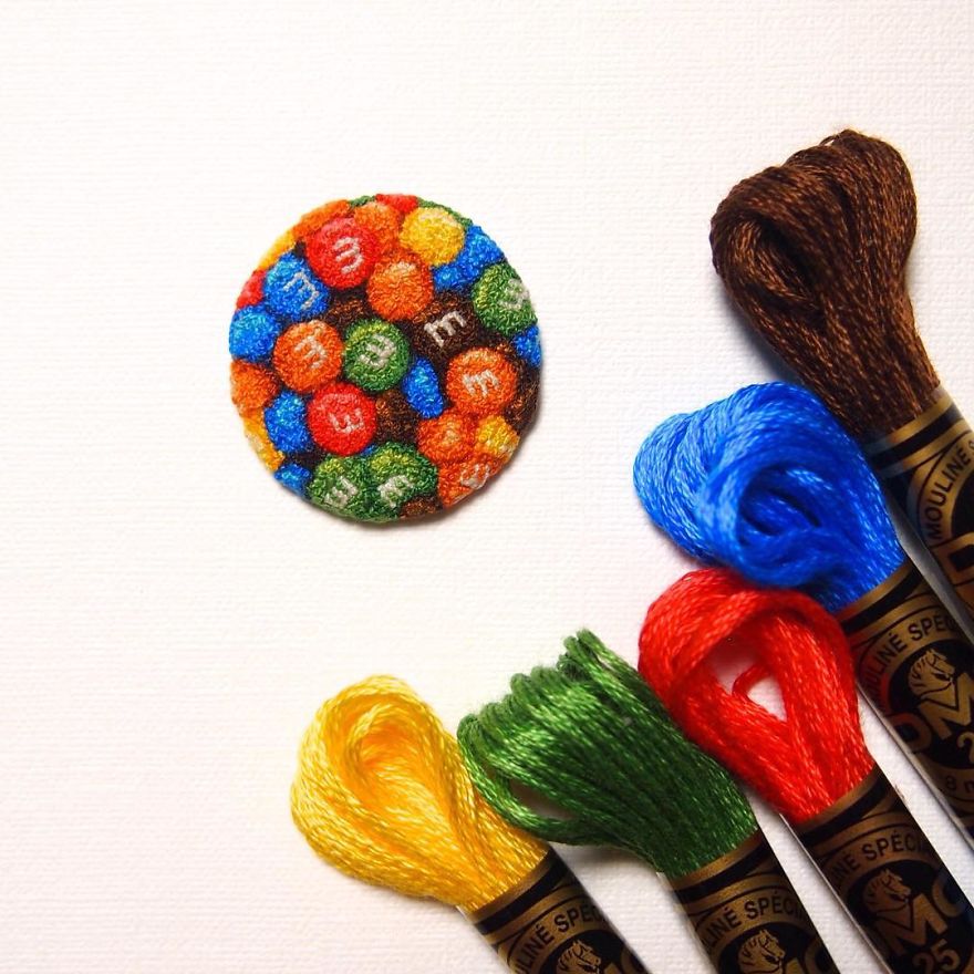 Japanese Artist Makes Embroidery So Realistic That It Makes You Want To Eat It