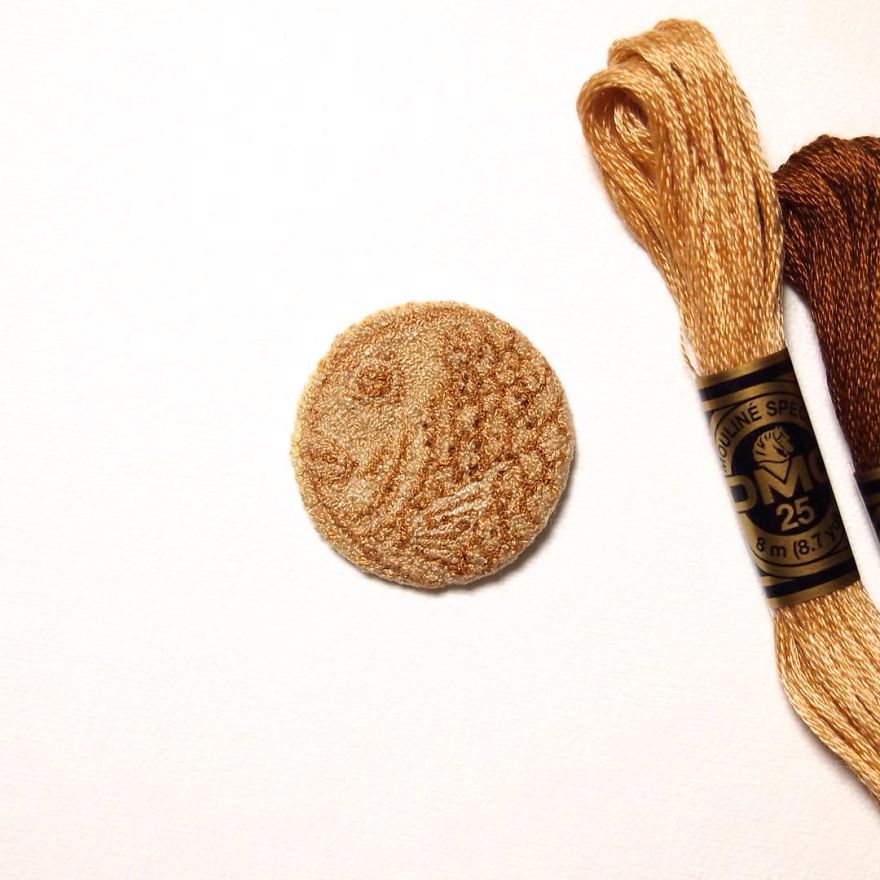 Japanese Artist Makes Embroidery So Realistic That It Makes You Want To Eat It