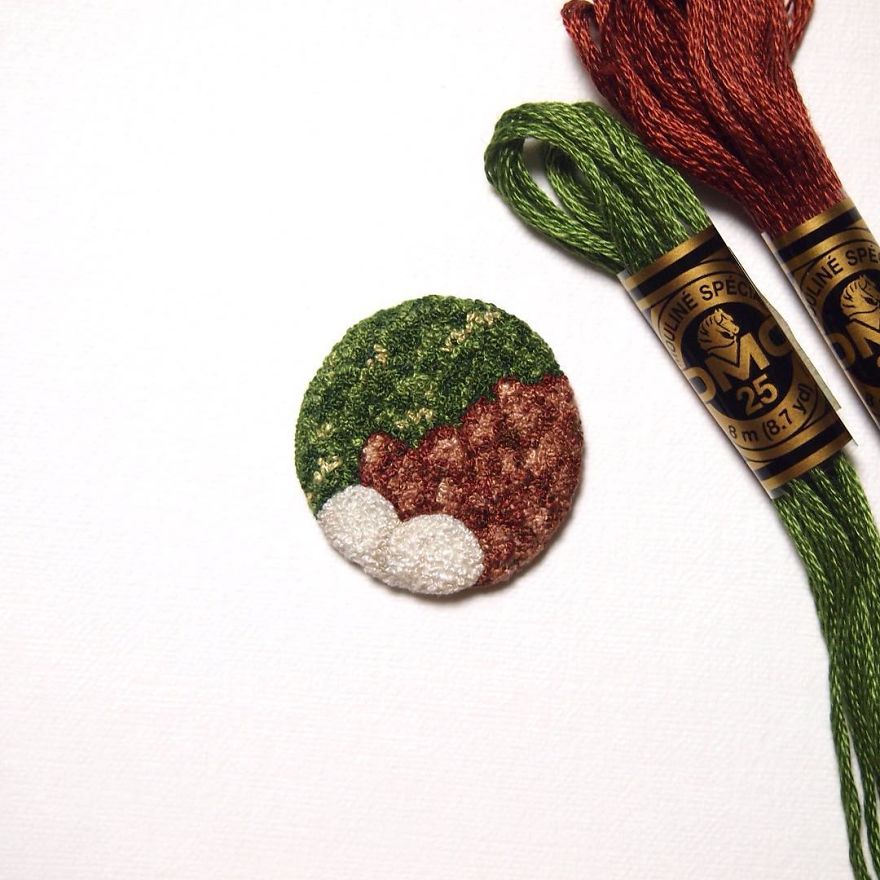 Japanese Artist Makes Embroidery So Realistic That It Makes You Want To Eat It