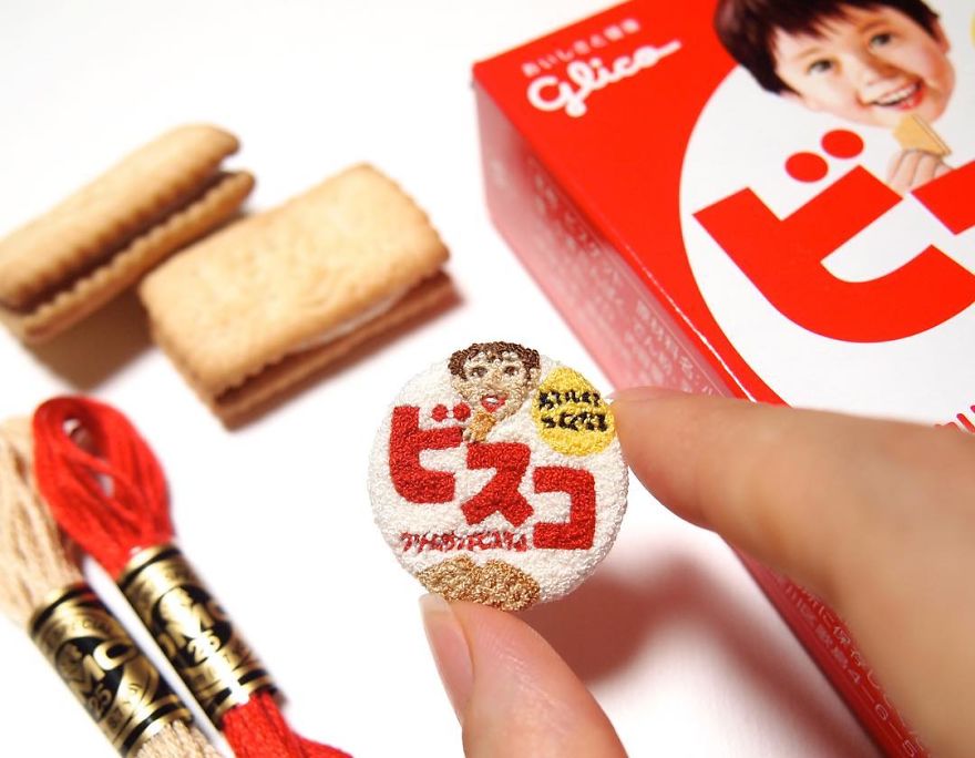 Japanese Artist Makes Embroidery So Realistic That It Makes You Want To Eat It