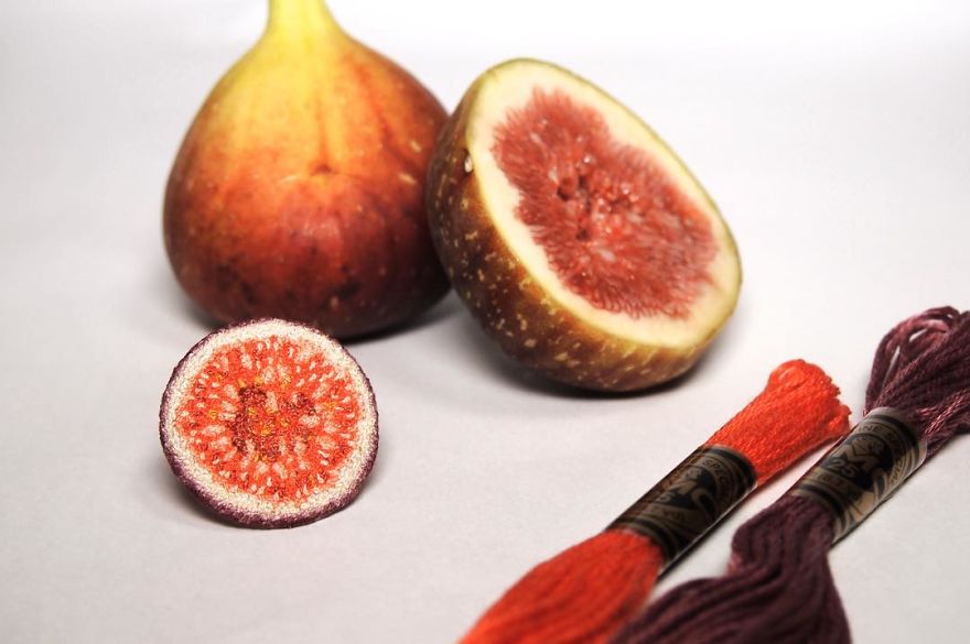 Japanese Artist Makes Embroidery So Realistic That It Makes You Want To Eat It