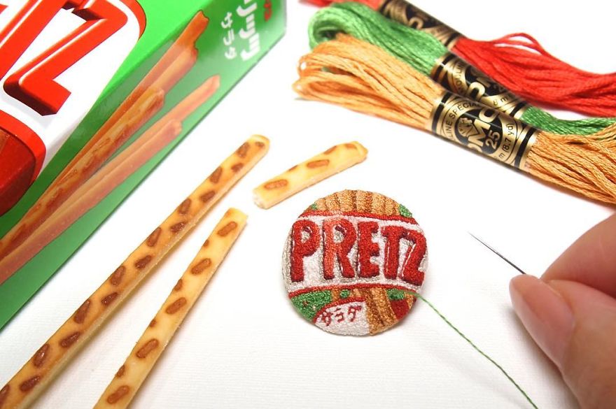 Japanese Artist Makes Embroidery So Realistic That It Makes You Want To Eat It