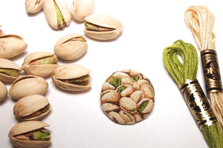 Japanese Artist Makes Embroidery So Realistic That It Makes You Want To Eat It
