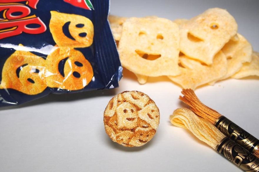 Japanese Artist Makes Embroidery So Realistic That It Makes You Want To Eat It