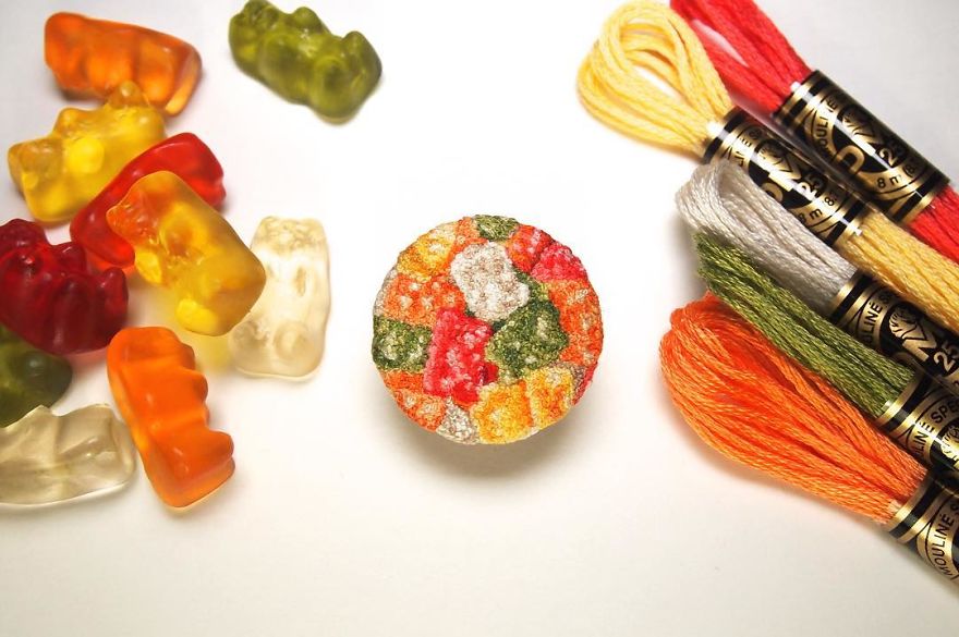 Japanese Artist Makes Embroidery So Realistic That It Makes You Want To Eat It