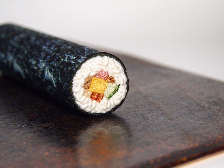 Japanese Artist Makes Embroidery So Realistic That It Makes You Want To Eat It