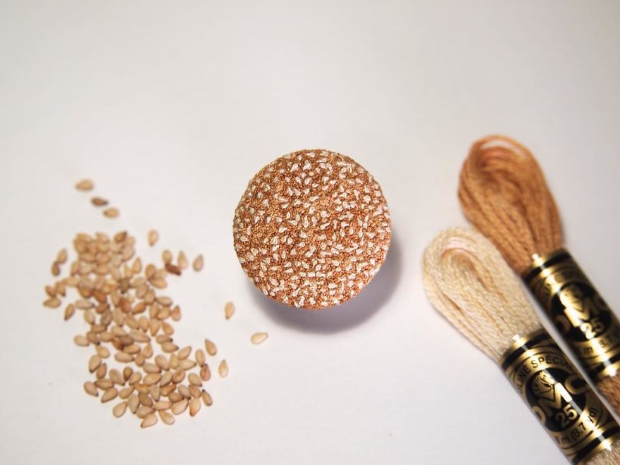 Japanese Artist Makes Embroidery So Realistic That It Makes You Want To Eat It