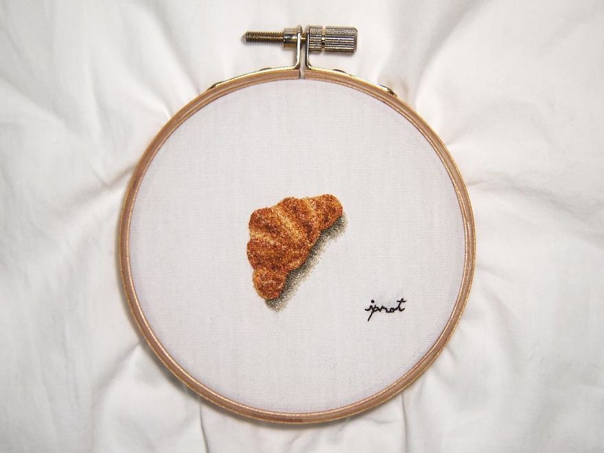 Japanese Artist Makes Embroidery So Realistic That It Makes You Want To Eat It