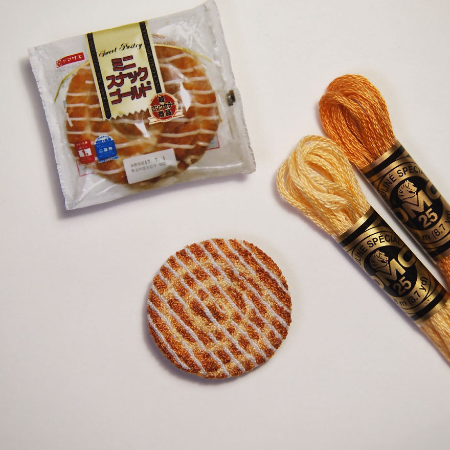 Japanese Artist Makes Embroidery So Realistic That It Makes You Want To Eat It