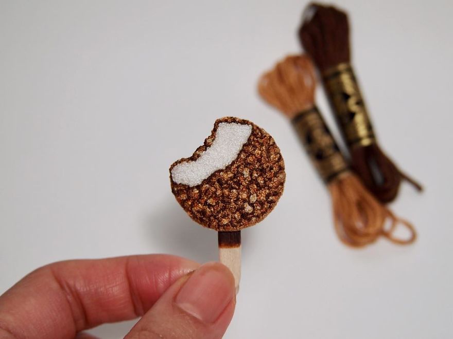 Japanese Artist Makes Embroidery So Realistic That It Makes You Want To Eat It