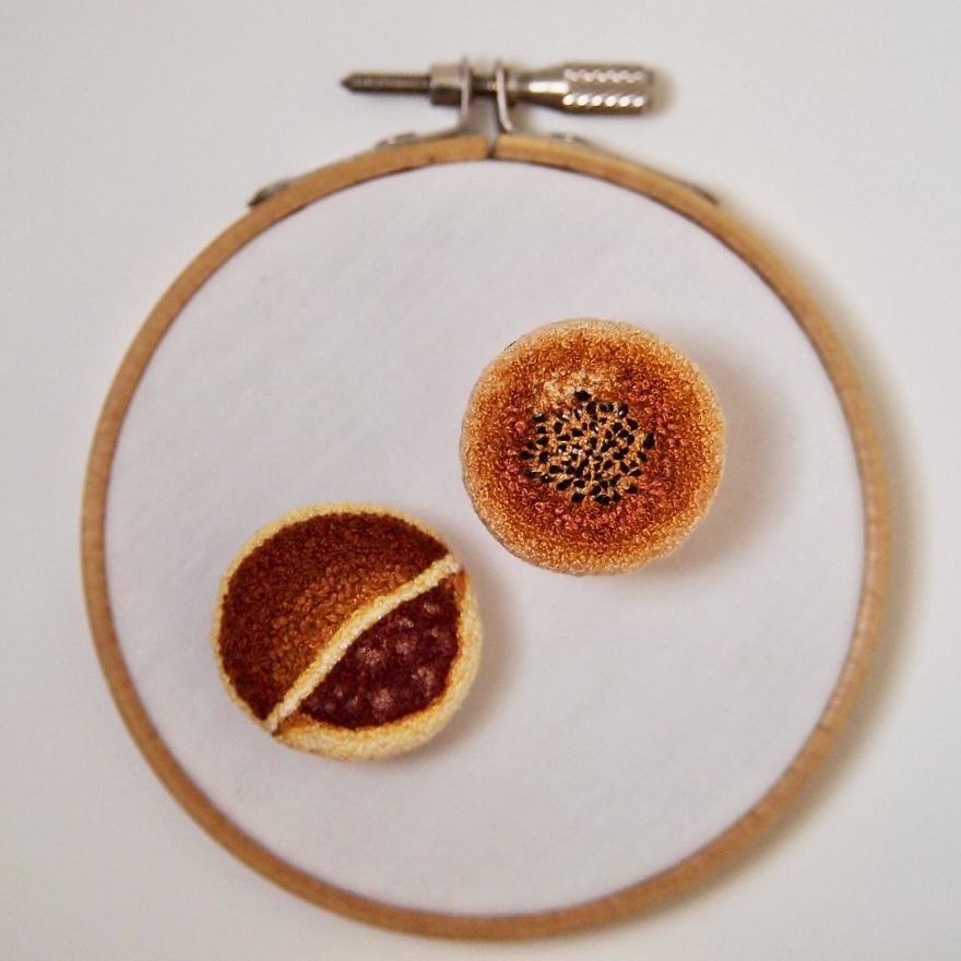 Japanese Artist Makes Embroidery So Realistic That It Makes You Want To Eat It