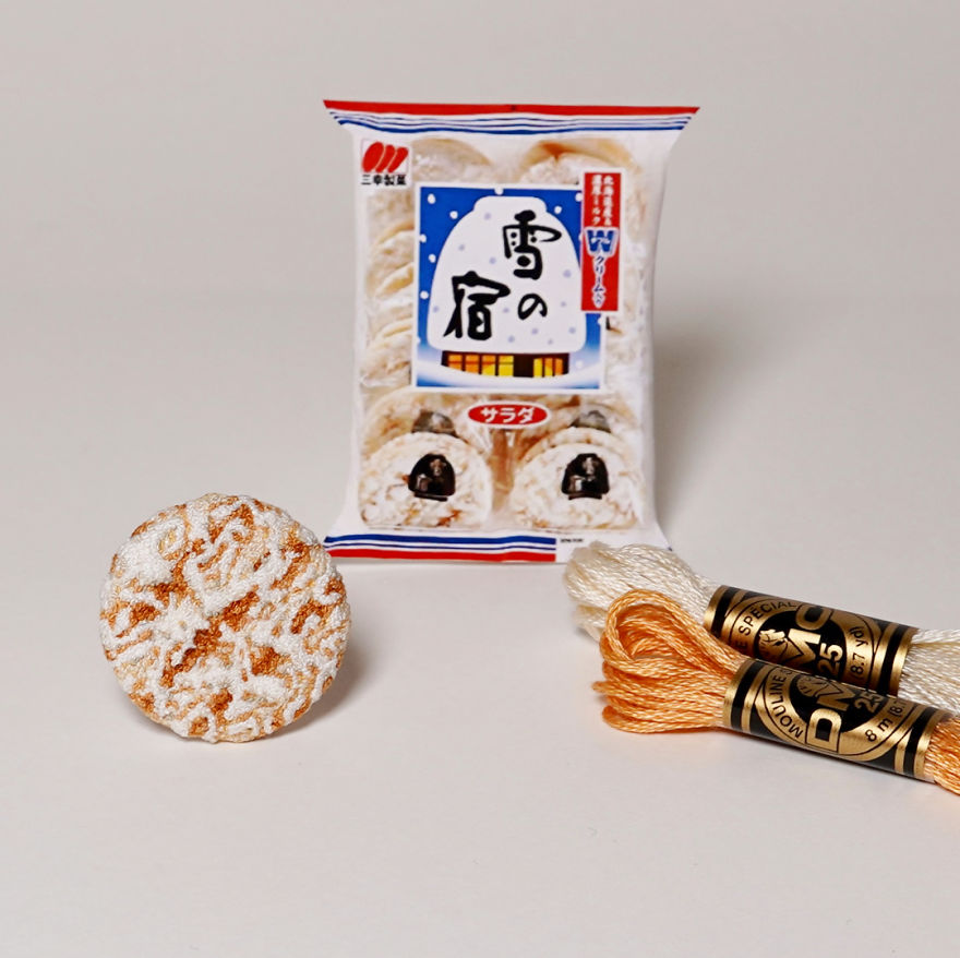 Japanese Artist Makes Embroidery So Realistic That It Makes You Want To Eat It