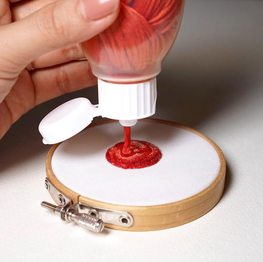 Japanese Artist Makes Embroidery So Realistic That It Makes You Want To Eat It