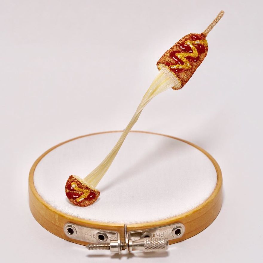 Japanese Artist Makes Embroidery So Realistic That It Makes You Want To Eat It