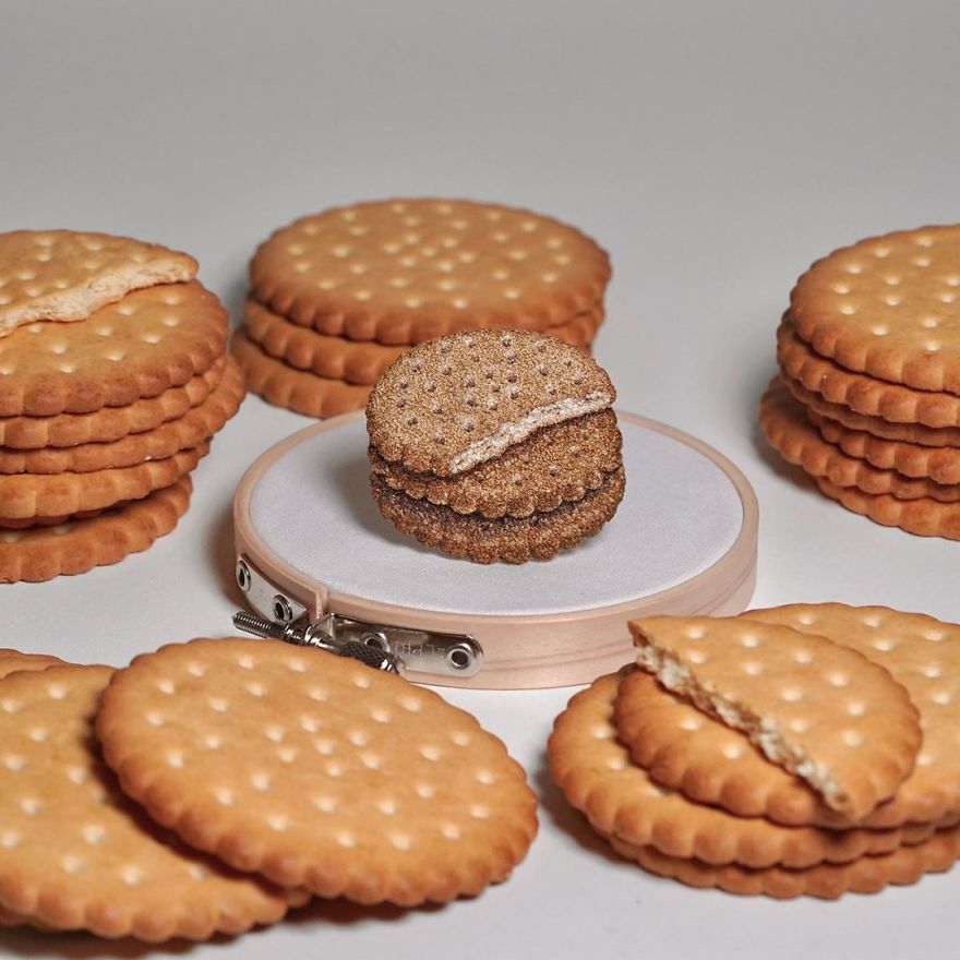 Japanese Artist Makes Embroidery So Realistic That It Makes You Want To Eat It