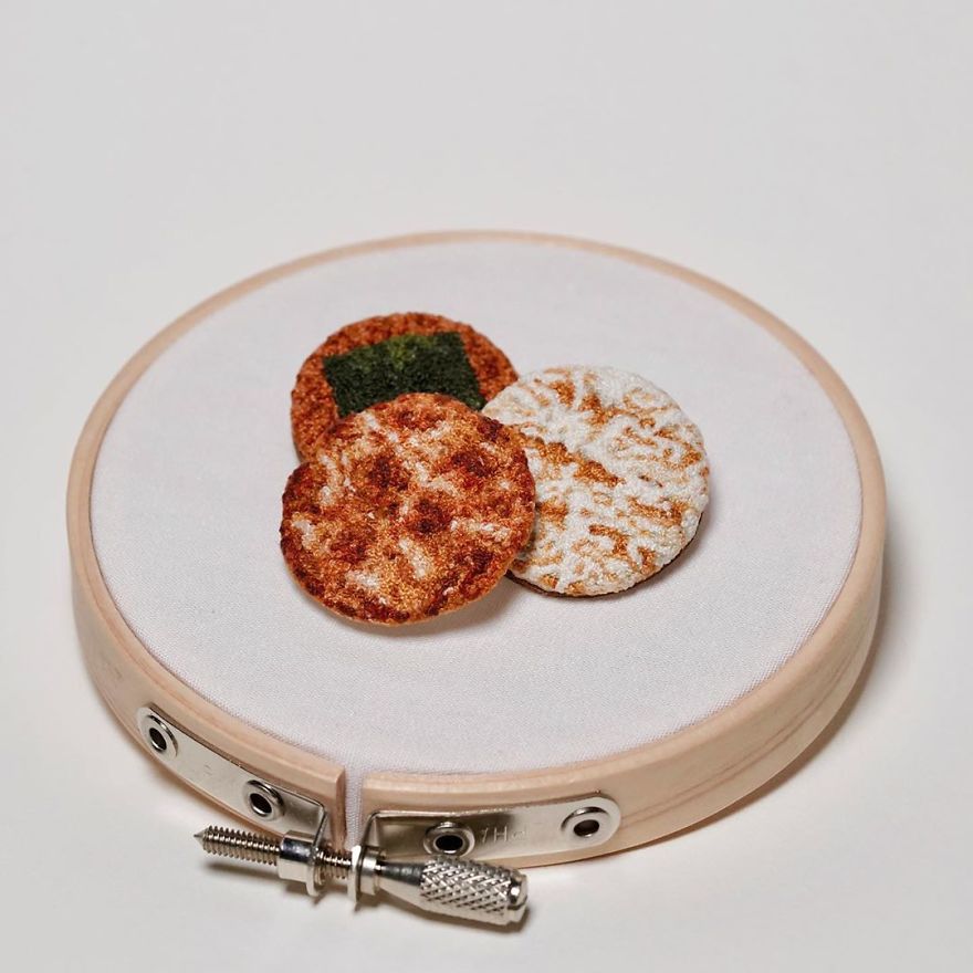 Japanese Artist Makes Embroidery So Realistic That It Makes You Want To Eat It