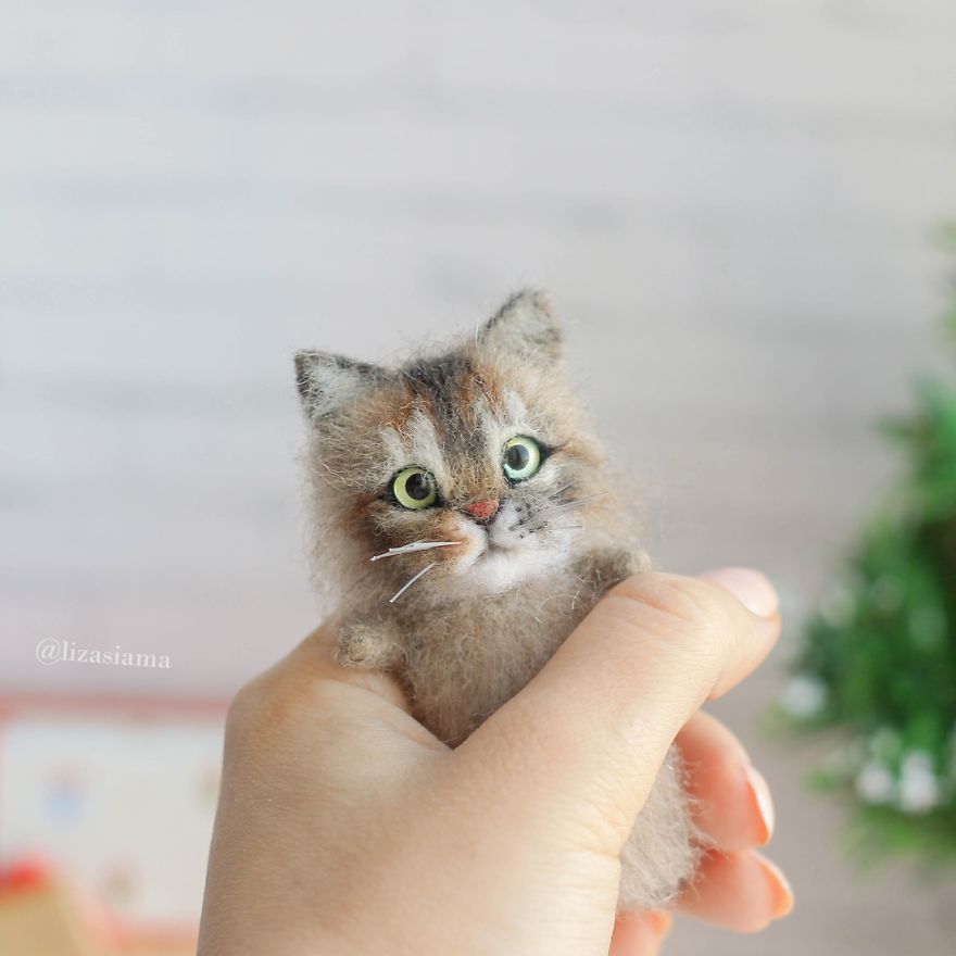 Russian Artist Produces Kittens Made Of Wool So Cute You Will Want One