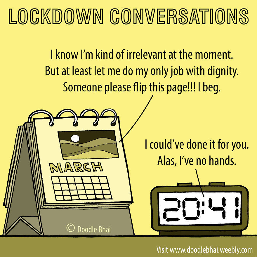 Table Calendar And Digital Clock