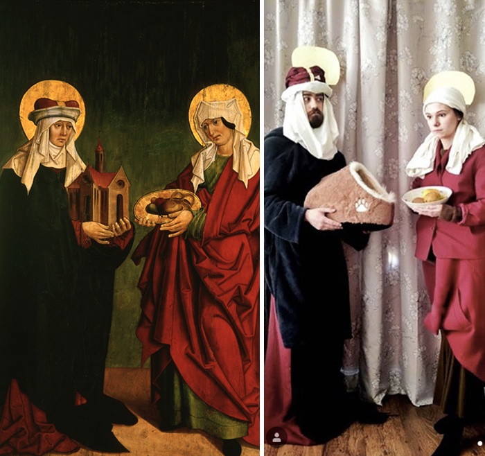 "Master of passion", from Góra Śląska, headquarters of the polyptych wing - reverse: St. Jadwiga, Saint. Elisabeth, 1512-1513