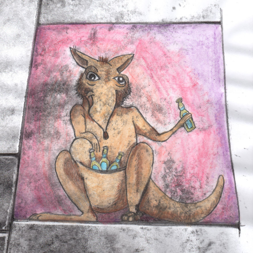 Quirky Drawings Inspired By My Shower Tiles.