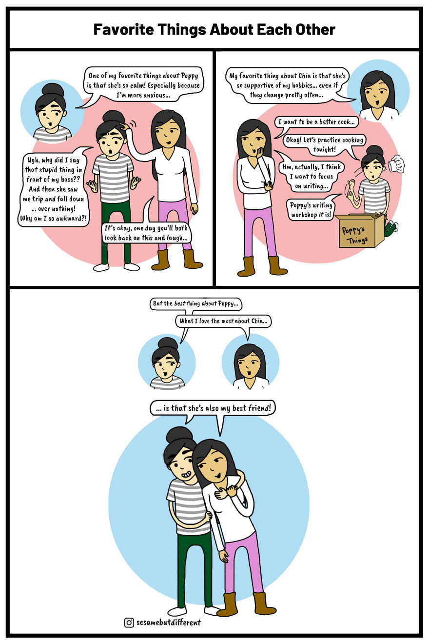 10 Cute And Heartwarming Lesbian Comics I Made About My Relationship With My Girlfriend