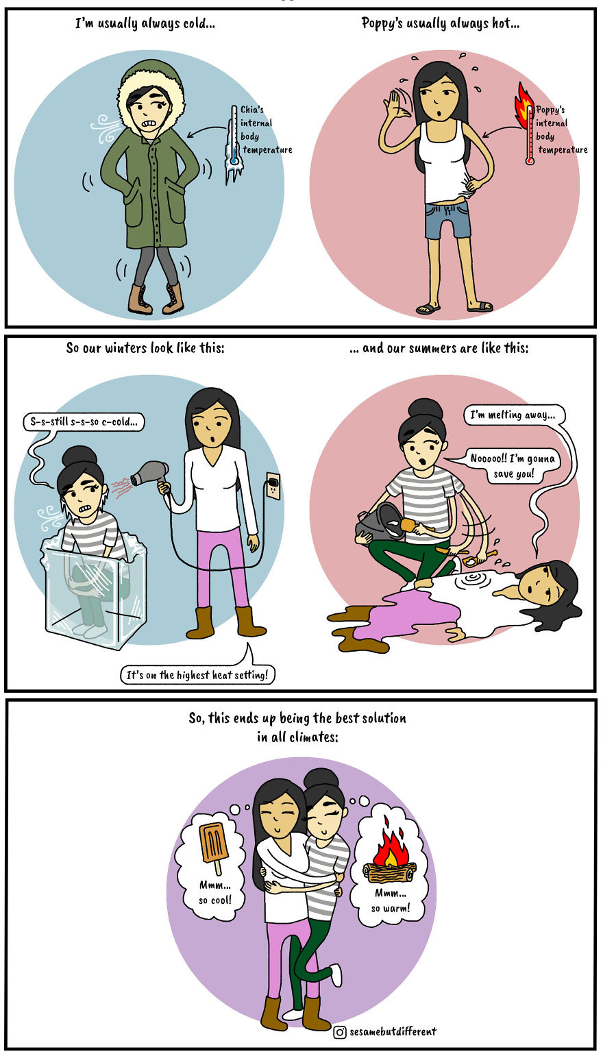 10 Cute And Heartwarming Lesbian Comics I Made About My Relationship With My Girlfriend