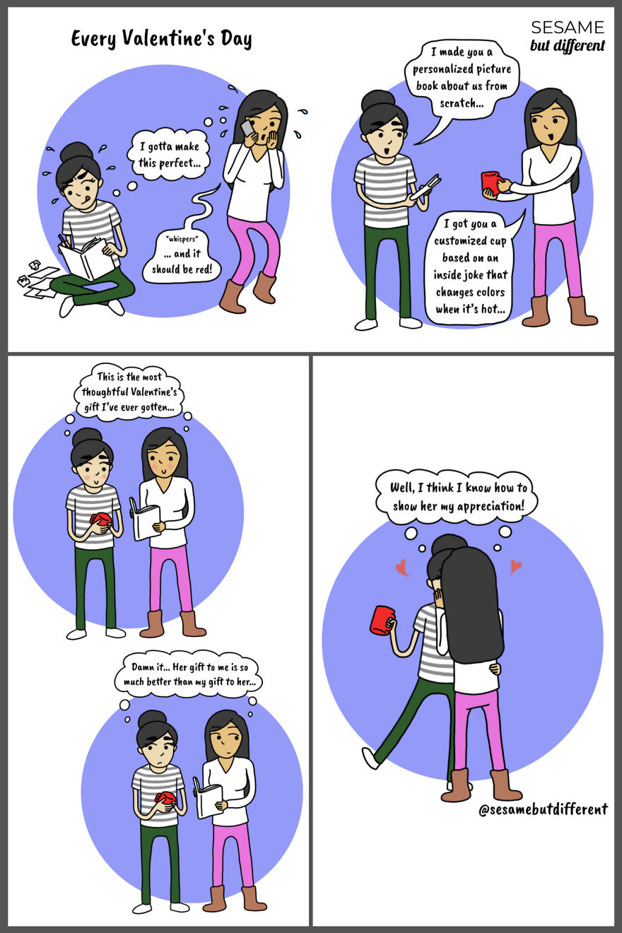 10 Cute And Heartwarming Lesbian Comics I Made About My Relationship With My Girlfriend