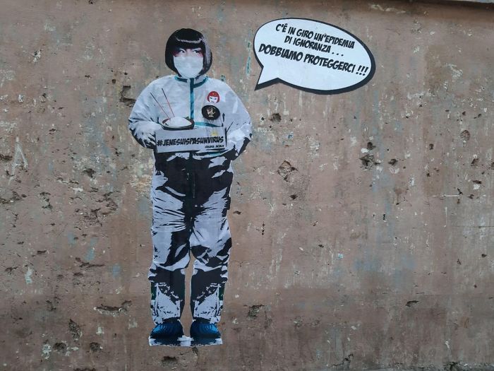 Not Sure Who The Artist Is... Translation: There Is An Epidemic Of Ignorance Around... We Must Protect Ourselves!