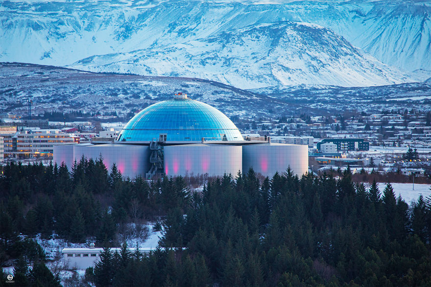 Texture Of The Mt. Esja In The Winter Sun - Reykjavik, View From The Hallgrímskirkja​​​​​​​