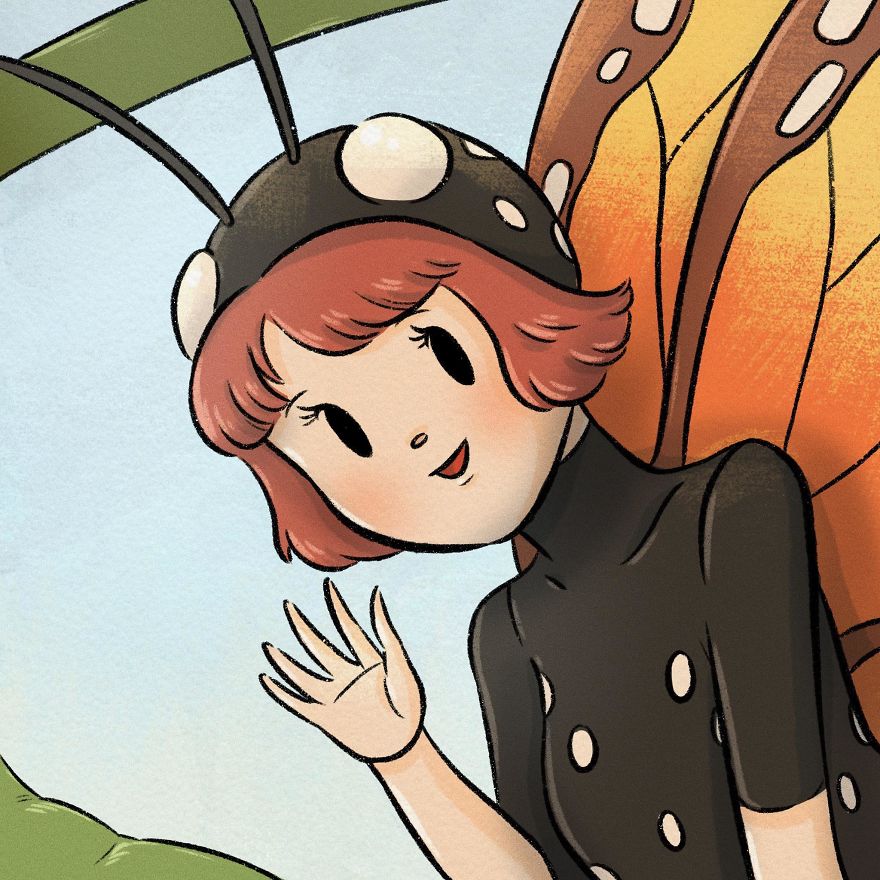 Thai Artist Illustrates A Thought-Provoking Story About A Butterfly And A Fly