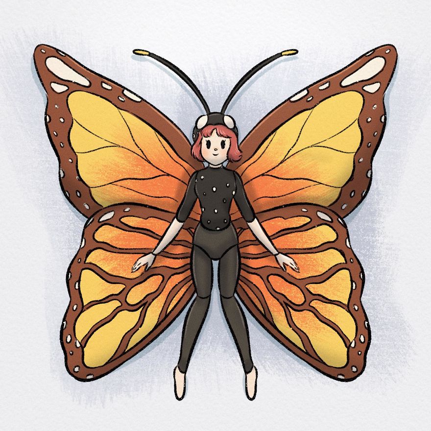 Thai Artist Illustrates A Thought-Provoking Story About A Butterfly And A Fly