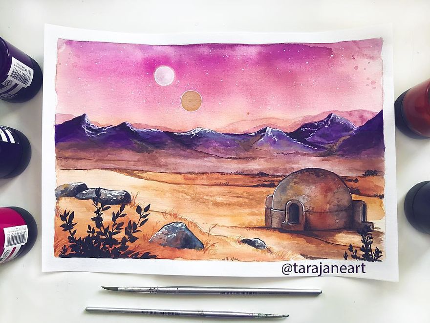This Artist Creates Beautiful Paintings In Her Sketchbook Inspired By Nature
