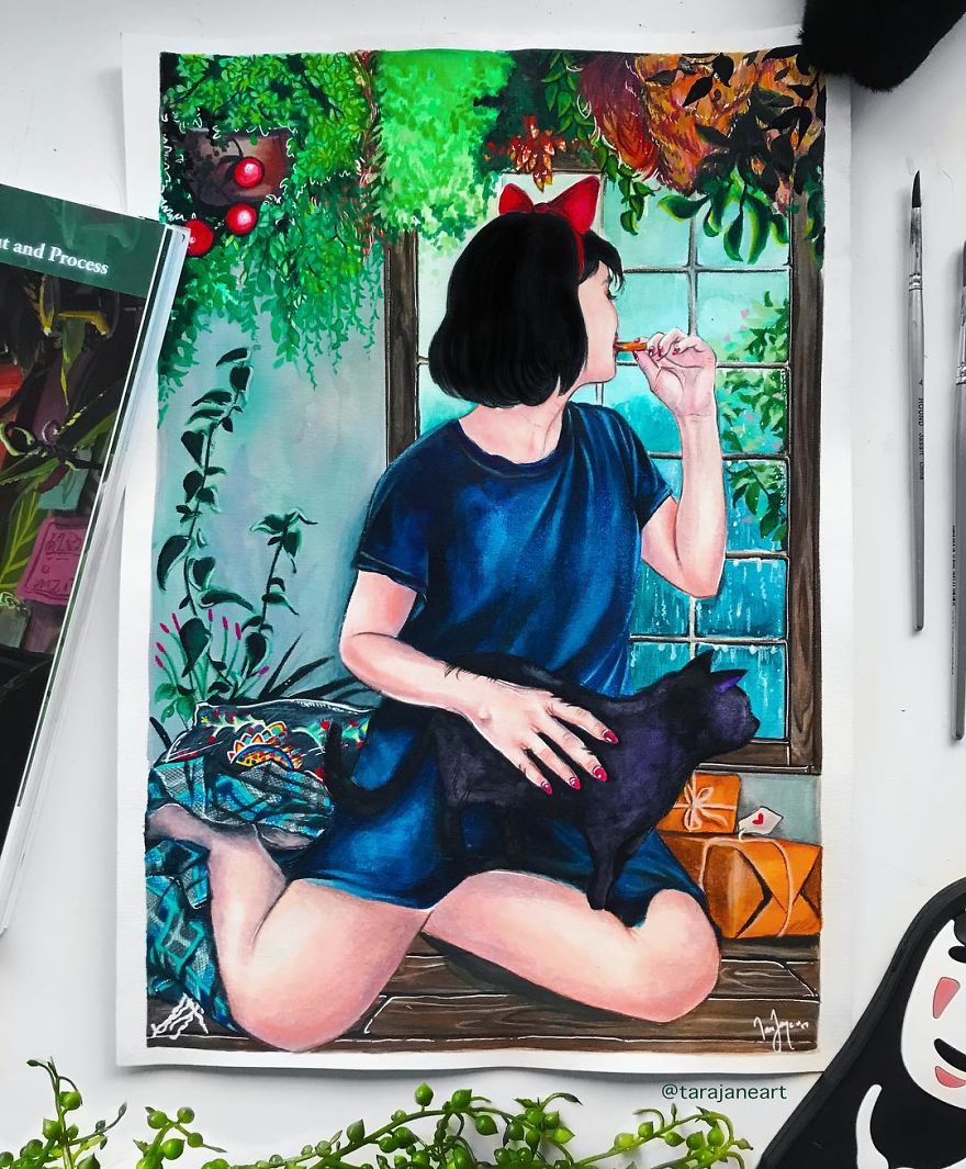 This Artist Creates Beautiful Paintings In Her Sketchbook Inspired By Nature