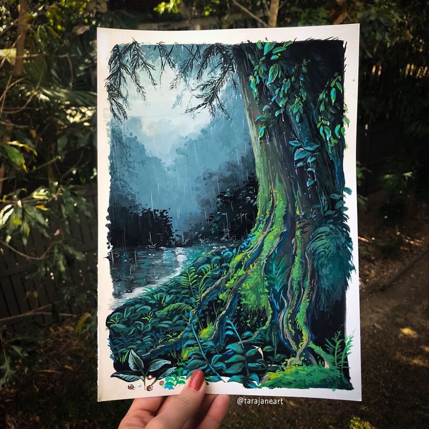 This Artist Creates Beautiful Paintings In Her Sketchbook Inspired By Nature