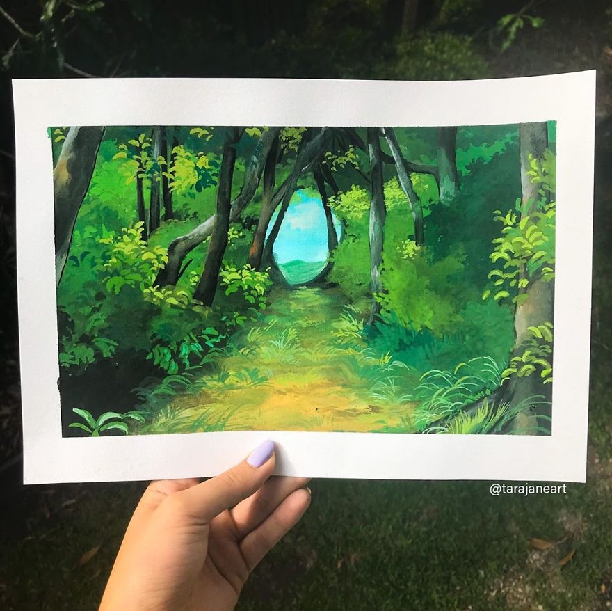 This Artist Creates Beautiful Paintings In Her Sketchbook Inspired By Nature