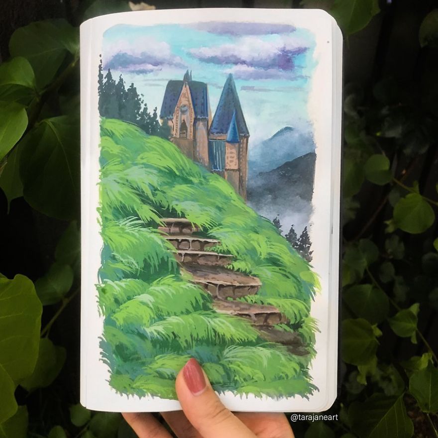 This Artist Creates Beautiful Paintings In Her Sketchbook Inspired By Nature