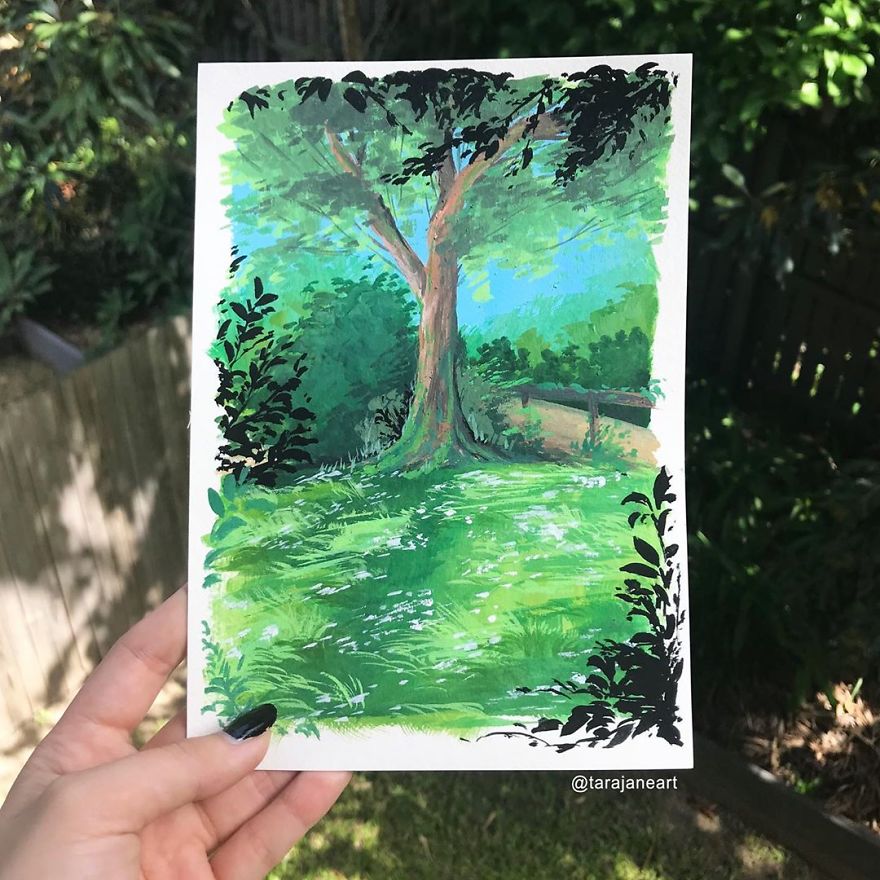 This Artist Creates Beautiful Paintings In Her Sketchbook Inspired By Nature