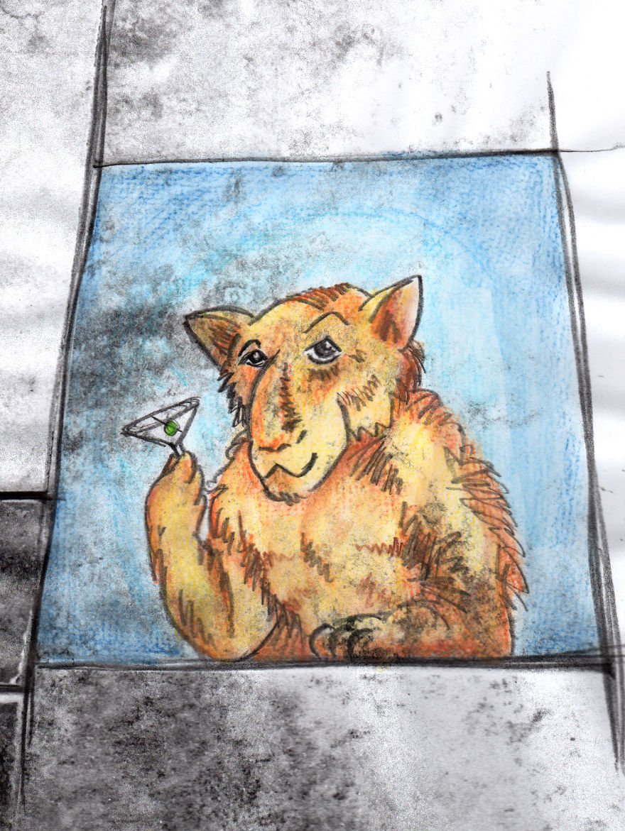 Quirky Drawings Inspired By My Shower Tiles. Quirky Drawings Inspired By My Shower Tiles.