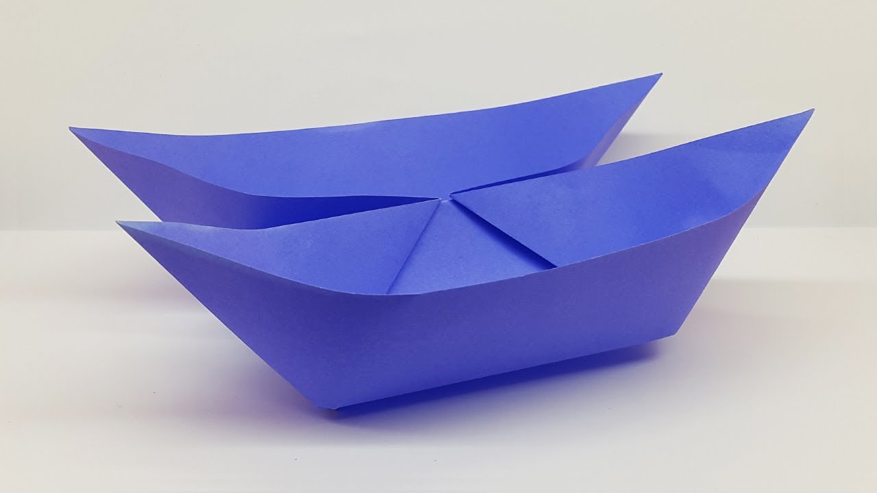 How To Make An Origami Boat – Double Hulled Boat