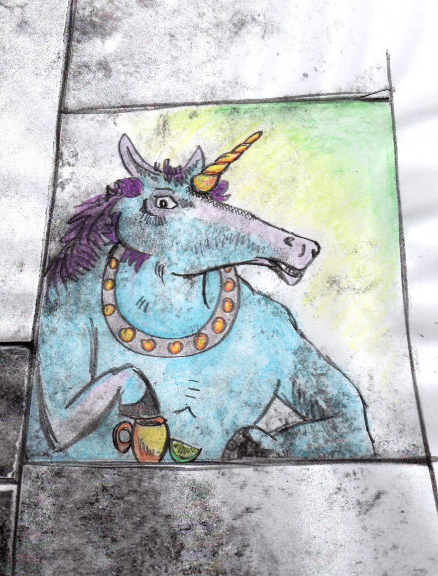 Quirky Drawings Inspired By My Shower Tiles. Quirky Drawings Inspired By My Shower Tiles.