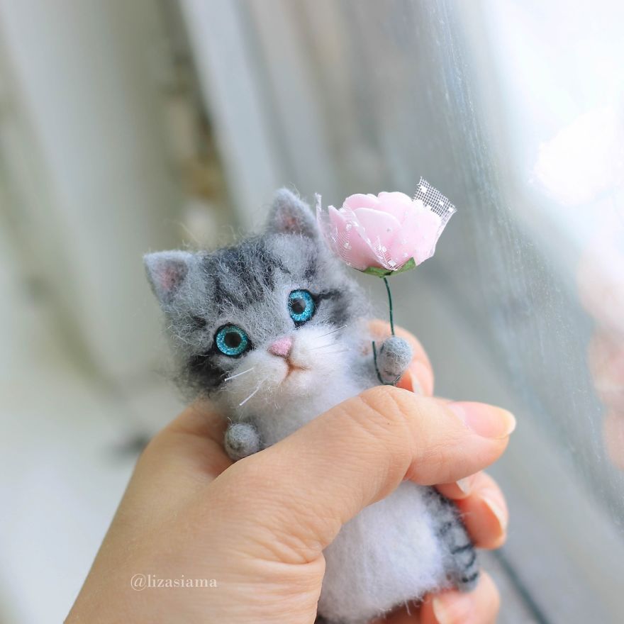 Russian Artist Produces Kittens Made Of Wool So Cute You Will Want One