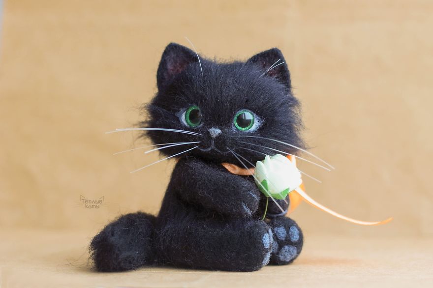 Russian Artist Produces Kittens Made Of Wool So Cute You Will Want One