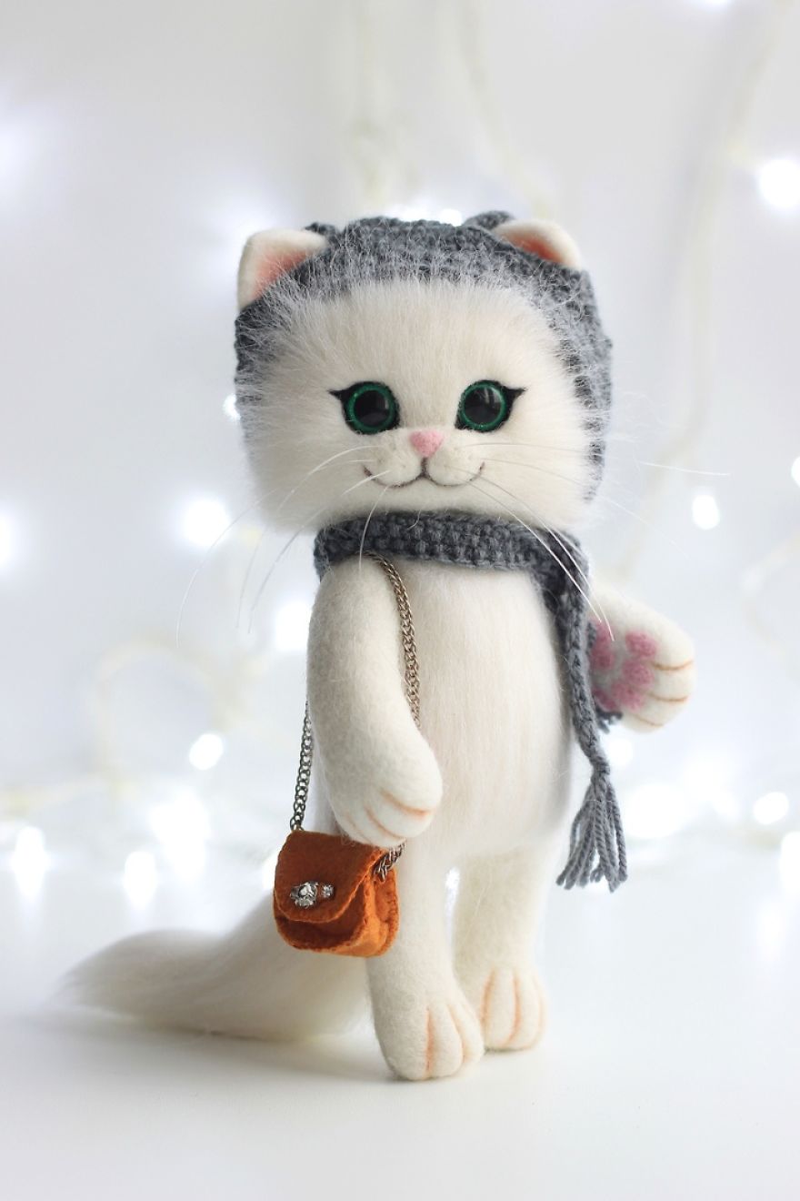 Russian Artist Produces Kittens Made Of Wool So Cute You Will Want One